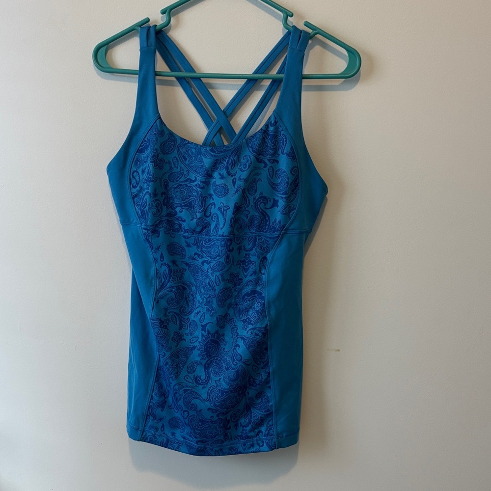 lululemon athletica Blue Tank Top